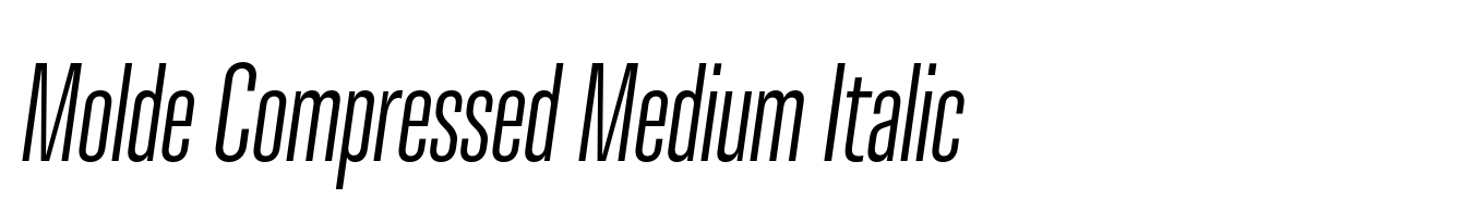 Molde Compressed Medium Italic